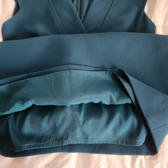 J. Crew Dress Teal Green Size 000 Sheath Dress Dark Teal Green - Picture 4 of 8